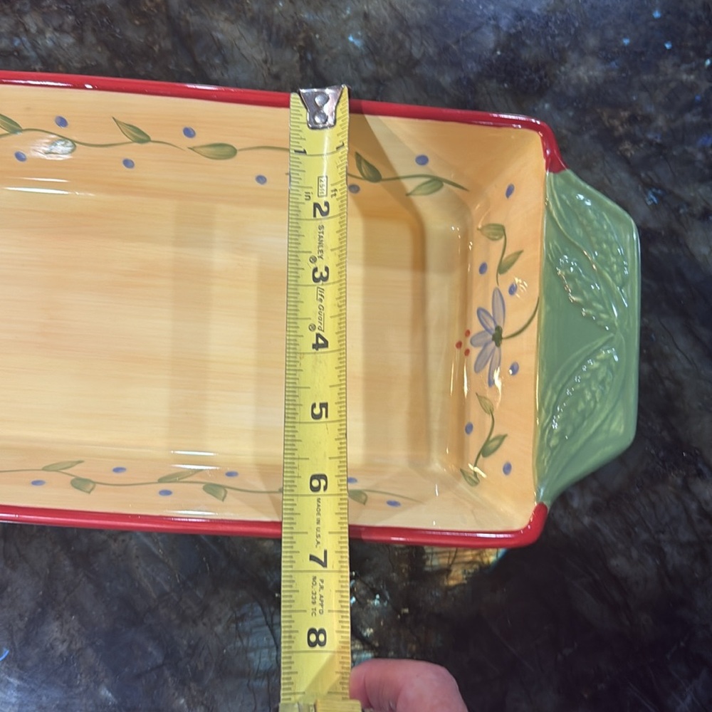 Pfaltzgraff Napoli Hand-Painted Ceramic Tray - Picture 9 of 12